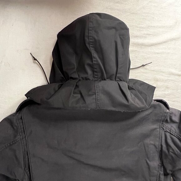Alpha Industries Black M-65 Field Coat Large Stock 8415-01-099-7842 Made In USA - Picture 7 of 16